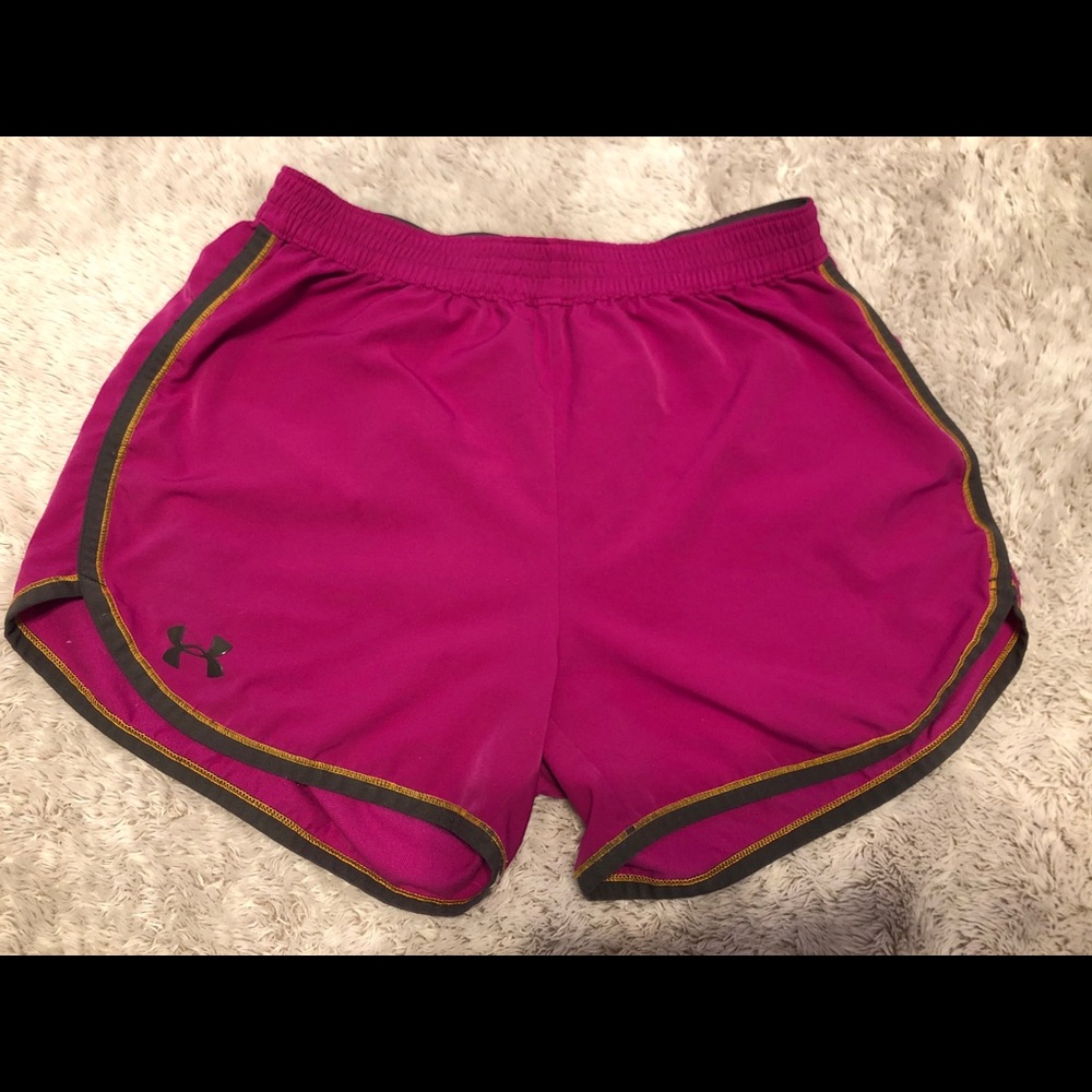 pink under armor shorts